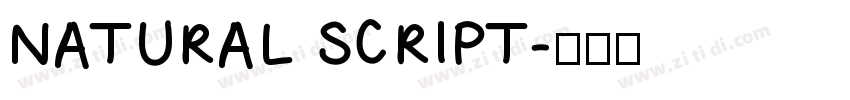 NATURAL SCRIPT字体转换